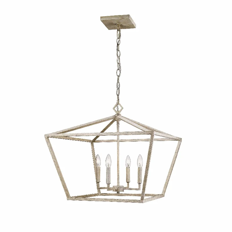 Glass Ceiling Lights with Frosted, Colored, or Etched GlassGlass Ceiling Lights with Frosted, Colored, or Etched GlassPendant Fixture - Vintage White - 23in. Diameter - E12 Candelabra Base