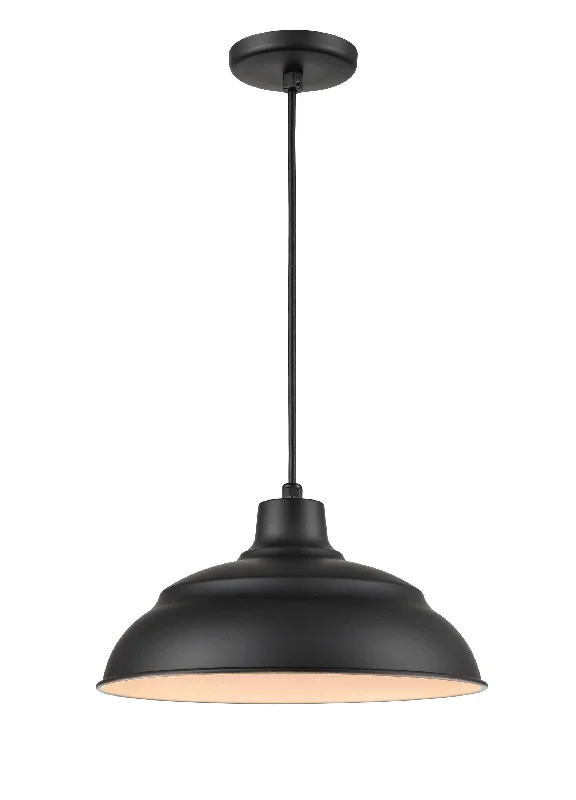 African - Inspired Ceiling Lights with Tribal Patterns and Natural MaterialsAfrican - Inspired Ceiling Lights with Tribal Patterns and Natural MaterialsR Series Integrated Warehouse Pendant - Satin Black - 14in. Diameter - 11W African - Inspired Ceiling Lights with Tribal Patterns and Natural MaterialsAfrican - Inspired Ceiling Lights with Tribal Patterns and Natural MaterialsR Series Integrated Warehouse Pendant - Satin Black - 14in. Diameter - 11W
