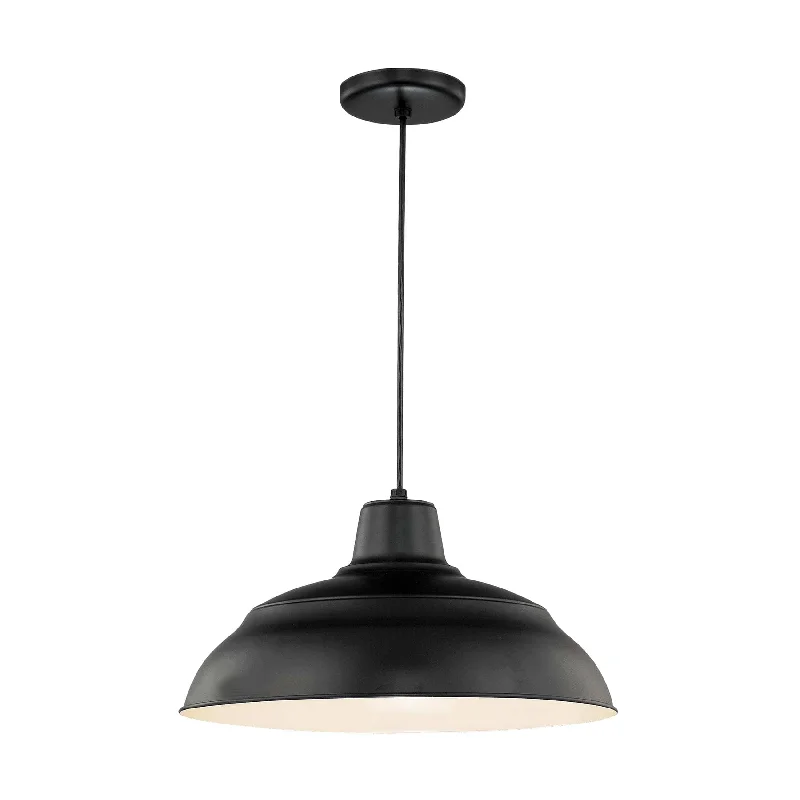 Rustic Ceiling Lights with Reclaimed Wood and Distressed FinishesRustic Ceiling Lights with Reclaimed Wood and Distressed FinishesR Series Warehouse Pendant - Satin Black - 17in. Diameter - E26 Medium Base Rustic Ceiling Lights with Reclaimed Wood and Distressed FinishesRustic Ceiling Lights with Reclaimed Wood and Distressed FinishesR Series Warehouse Pendant - Satin Black - 17in. Diameter - E26 Medium Base