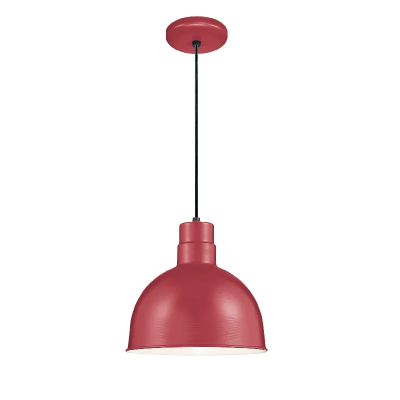 Glass Ceiling Lights with Frosted, Colored, or Etched GlassGlass Ceiling Lights with Frosted, Colored, or Etched GlassR Series Deep Bowl Pendant - Satin Red - 12in. Diameter - E26 Medium Base Glass Ceiling Lights with Frosted, Colored, or Etched GlassGlass Ceiling Lights with Frosted, Colored, or Etched GlassR Series Deep Bowl Pendant - Satin Red - 12in. Diameter - E26 Medium Base