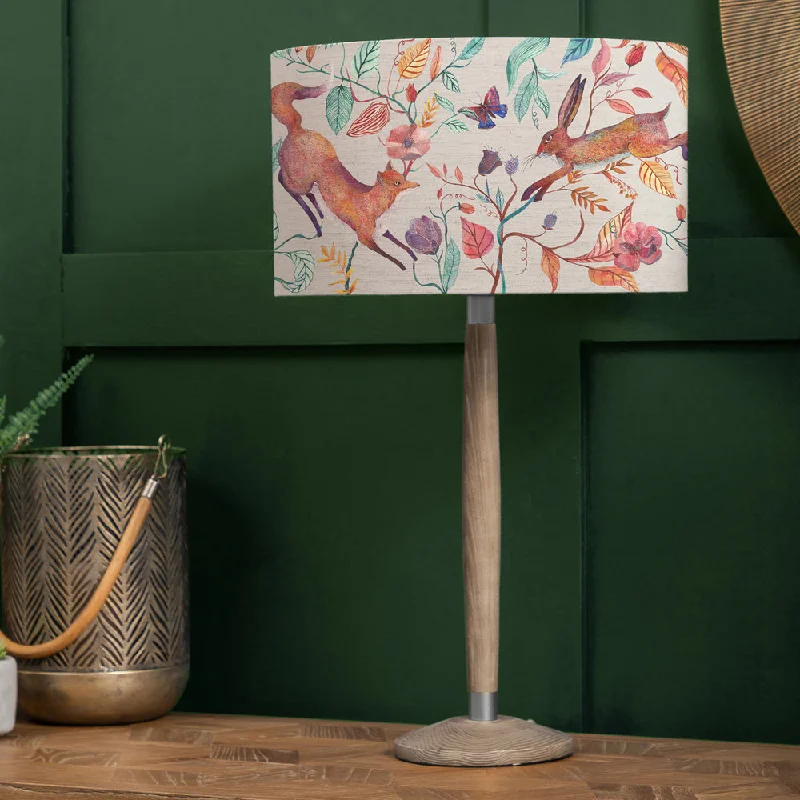 rustic farmhouse table lamps for cozy kitchensrustic farmhouse table lamps for cozy kitchensLeaping Into The Fauna Eva & Solensis Complete Table Lamp Grey/Linen