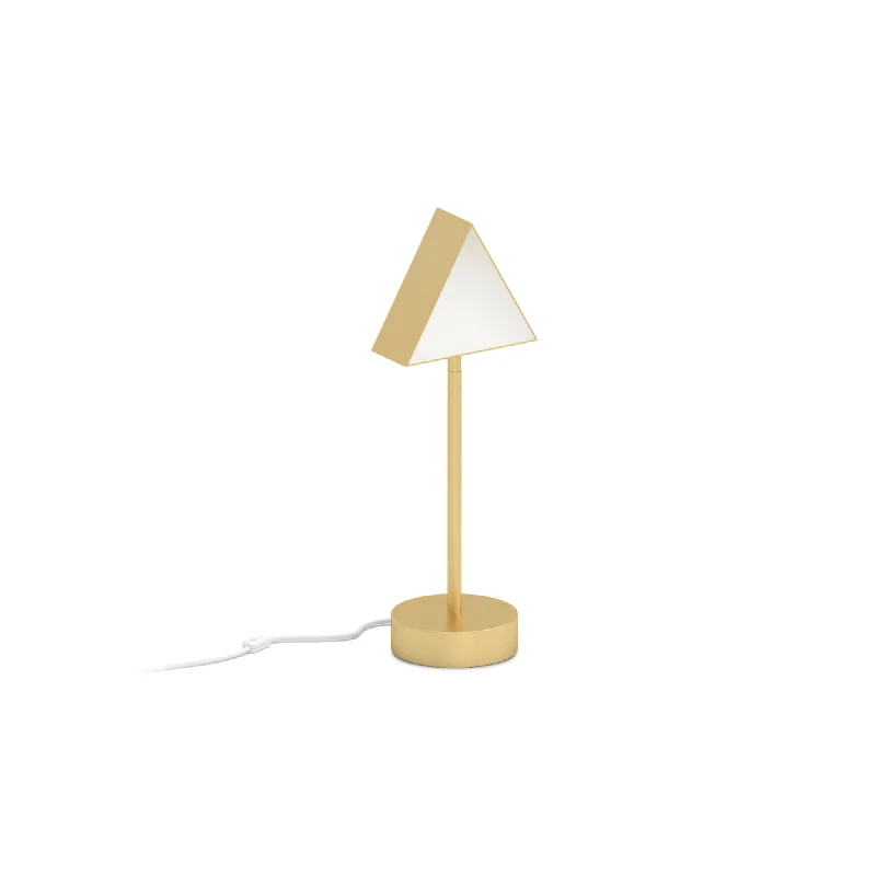bohemian table lamps with colorful patterns for eclectic bedroomsbohemian table lamps with colorful patterns for eclectic bedroomsTriangle Box Table Lamp - Brass