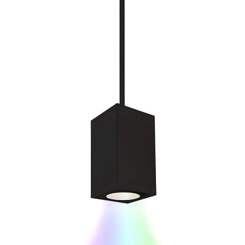 Gothic Ceiling Lights with Dark Metalwork and Pointed ArchesGothic Ceiling Lights with Dark Metalwork and Pointed ArchesWAC Cube Arch DC-PD05-N-CC-BK Pendant Light - Black