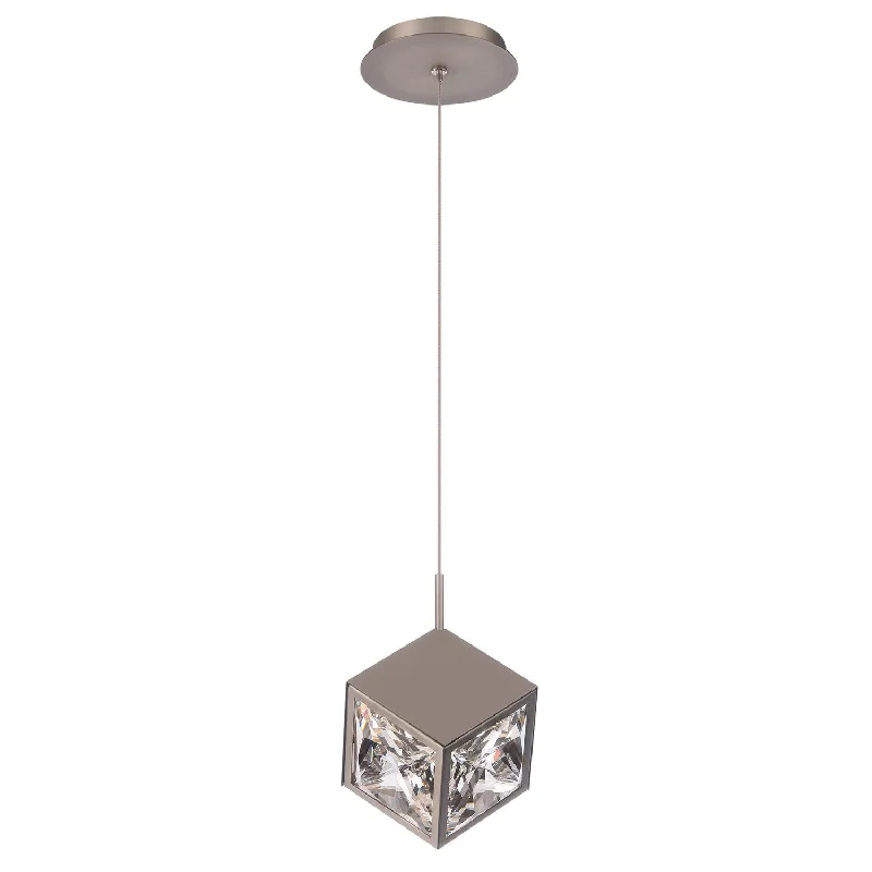 Indian - Themed Ceiling Lights with Intricate Filigree and Mirror WorkIndian - Themed Ceiling Lights with Intricate Filigree and Mirror WorkWAC Ice Cube PD-29308-BN Pendant Light - Brushed Nickel Indian - Themed Ceiling Lights with Intricate Filigree and Mirror WorkIndian - Themed Ceiling Lights with Intricate Filigree and Mirror WorkWAC Ice Cube PD-29308-BN Pendant Light - Brushed Nickel