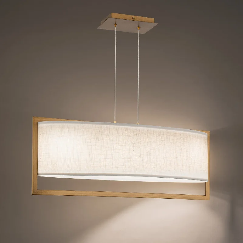 Scandinavian Style Ceiling Lights with Light Wood AccentsScandinavian Style Ceiling Lights with Light Wood AccentsWAC Park Avenue PD-33331-AB Pendant Light - Aged Brass